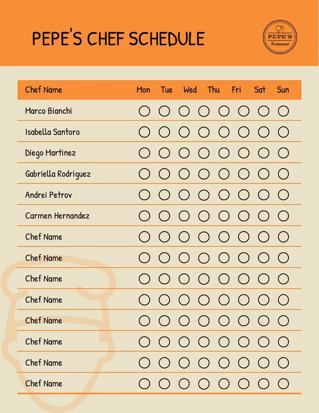¿Cuál es el horario de trabajo de un mesero?