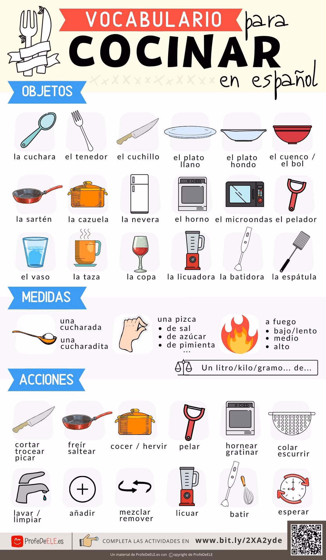 ¿Cuál es la acción de cocinar?