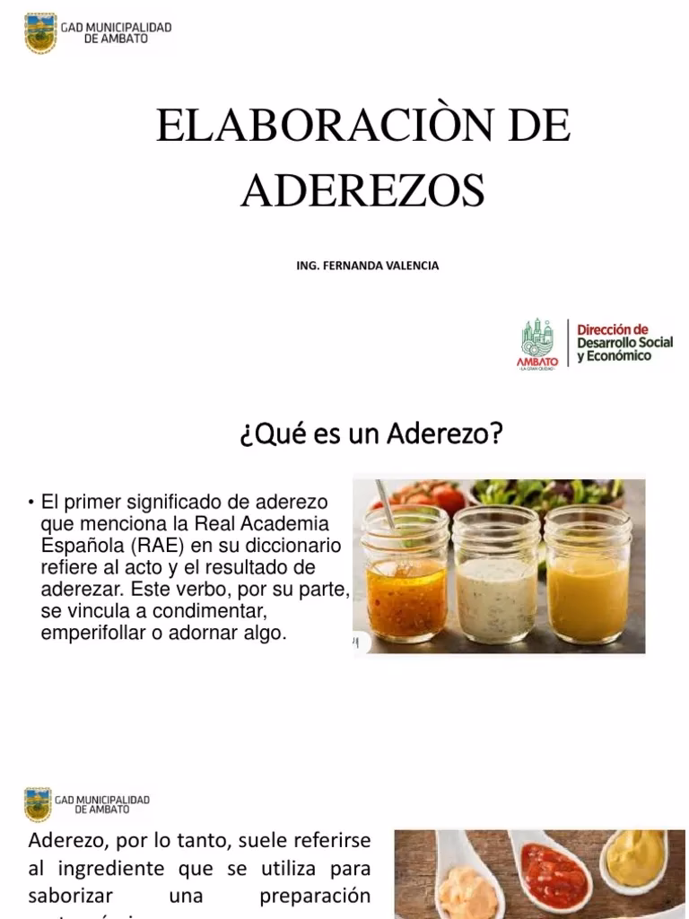 ¿Qué es el aderezo en términos de comida?