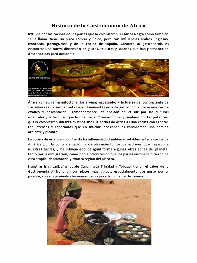 ¿Cómo ha influido la comida africana en el mundo?