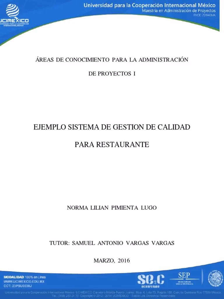 ¿Cuál es el alcance del sistema de gestión de calidad?