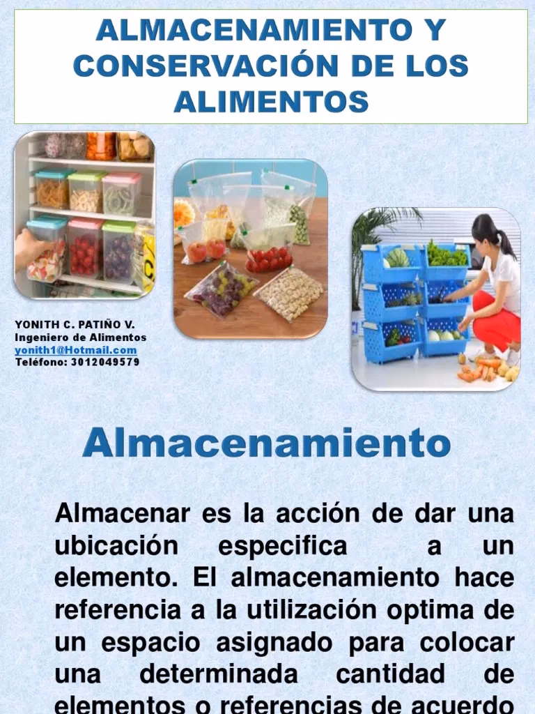 ¿Cuáles son los 4 métodos de conservación de alimentos?