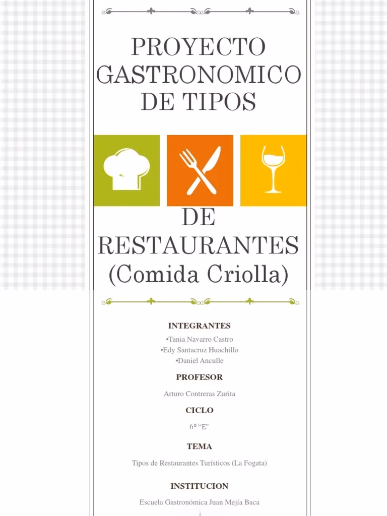 ¿Qué es la propuesta gastronómica?