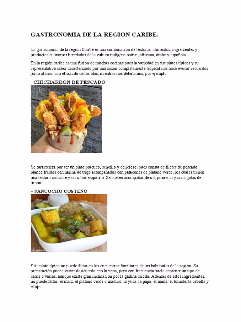 ¿Cuáles son los aspectos importantes de la región Caribe?