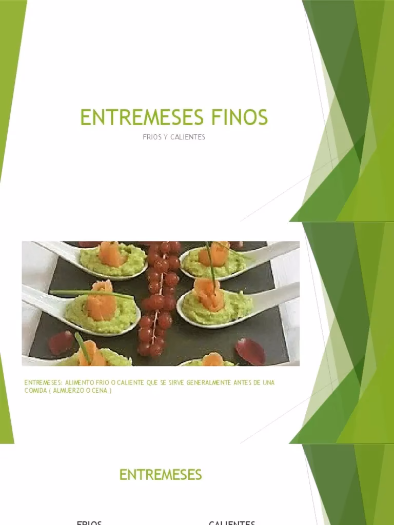 ¿Cuáles son las 4 clasificaciones de entremeses?