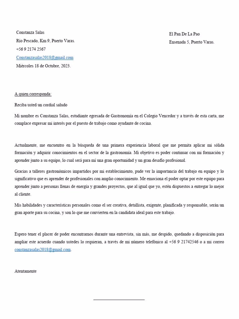 ¿Cómo hacer una carta de presentación de estudiante?