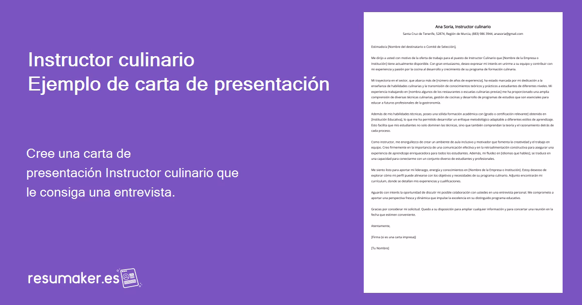 ¿Cómo escribo una carta de presentación para un servicio de comida?