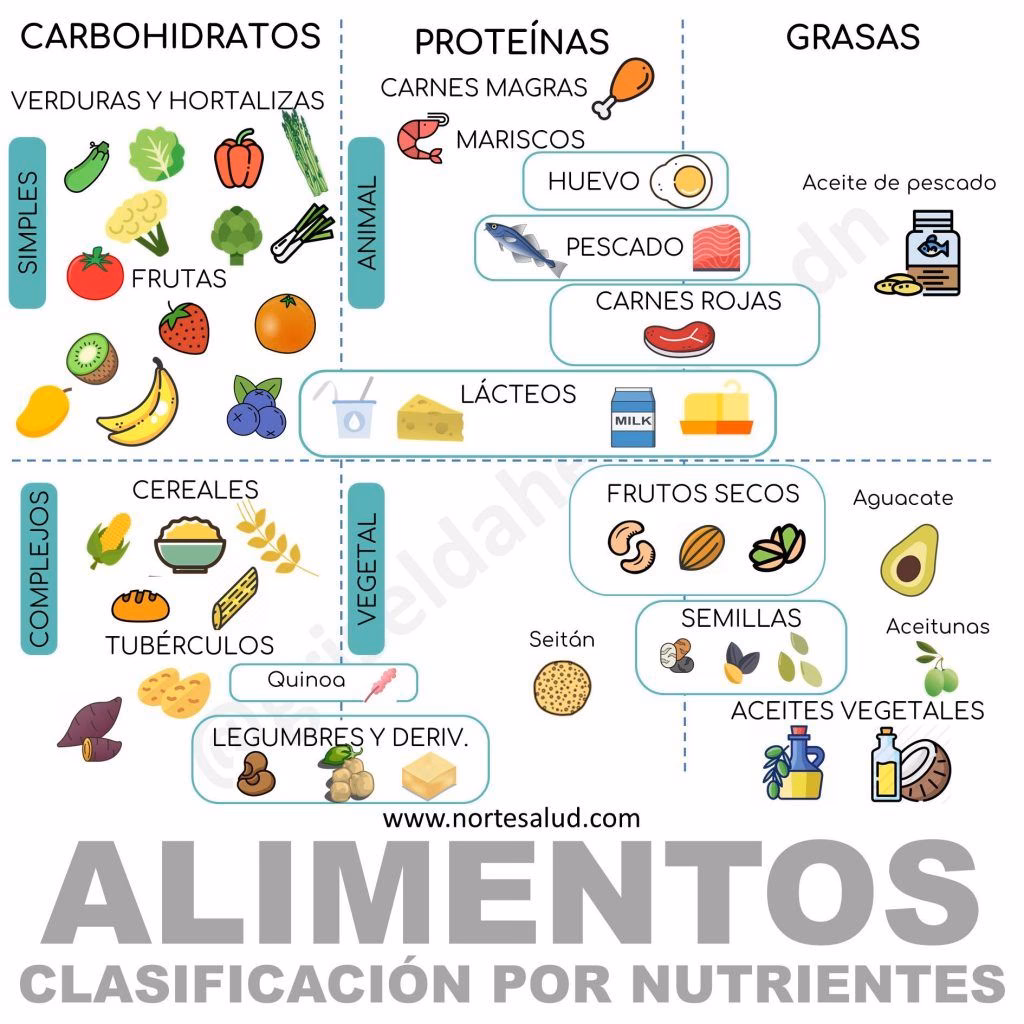 ¿Cómo se clasifican los productos alimenticios?