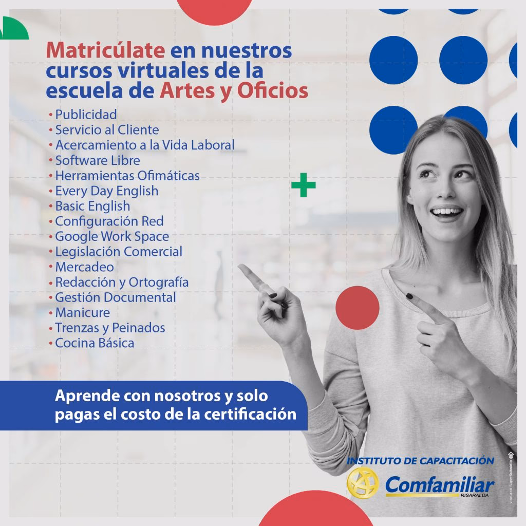 ¿Qué carreras hay en Comfamiliar Pereira?