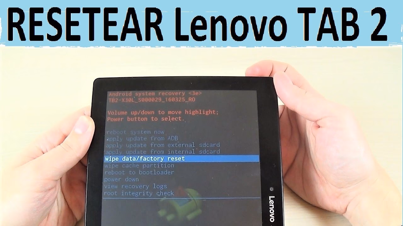 ¿Cómo restablecer la configuración de fábrica de la tableta Lenovo?