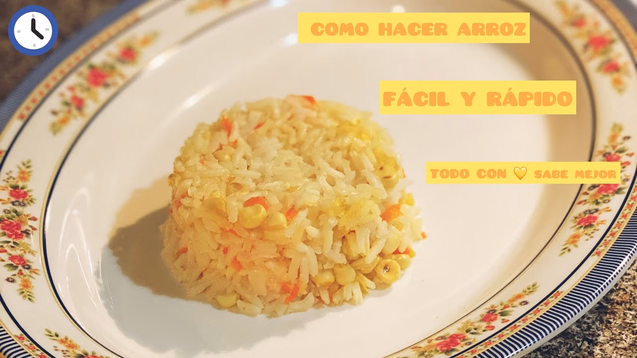 ¿Cómo se prepara el arroz correctamente?