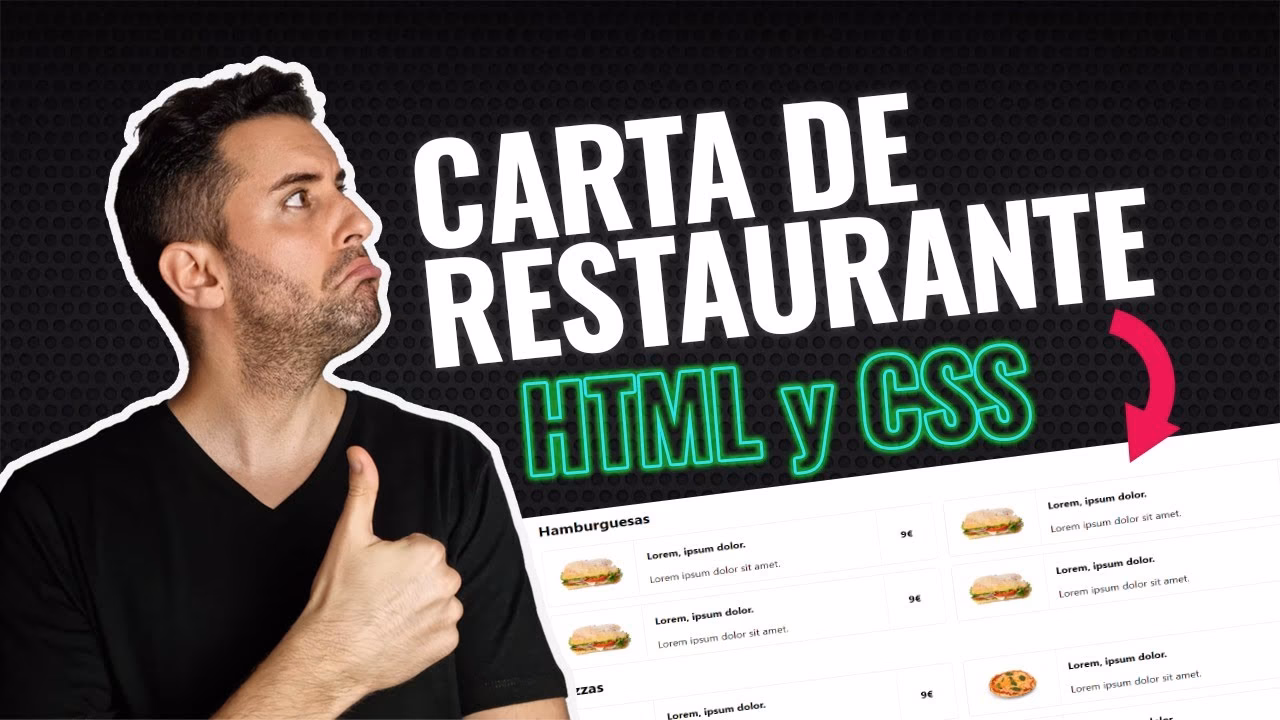 ¿Cómo crear un menú de restaurante en HTML y CSS?