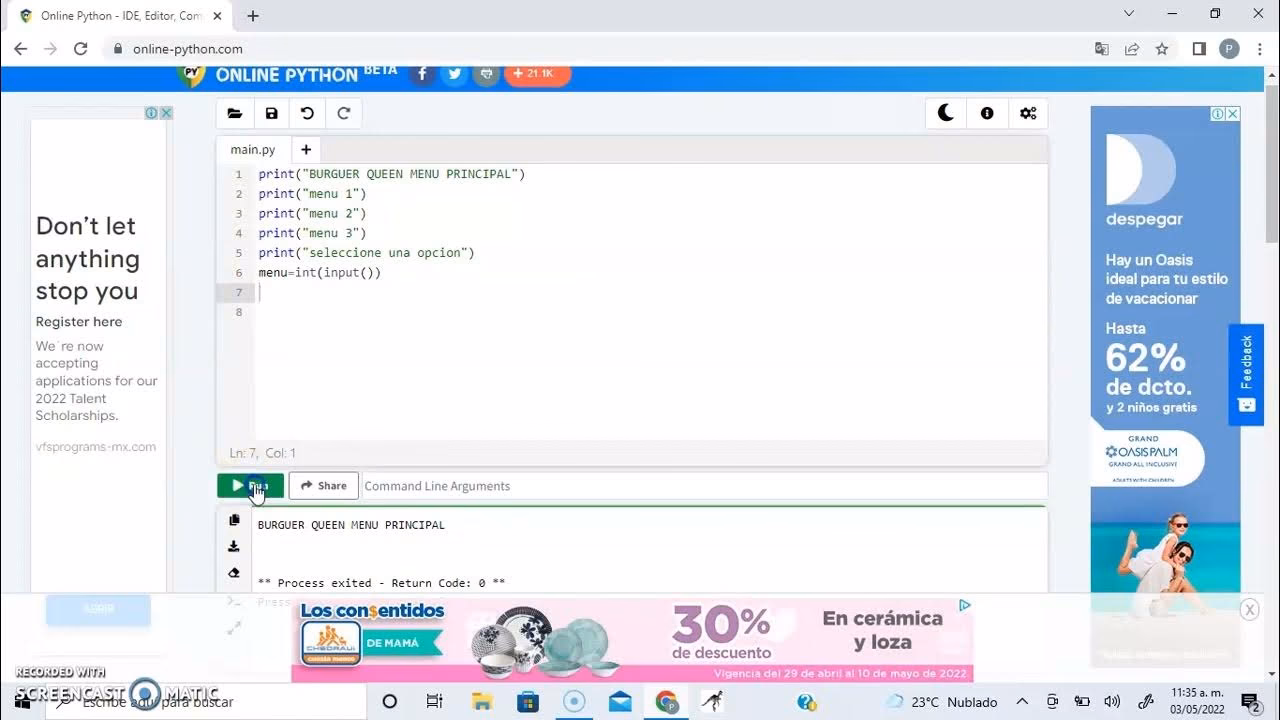 ¿Cómo crear una barra de menú en la GUI de Python?