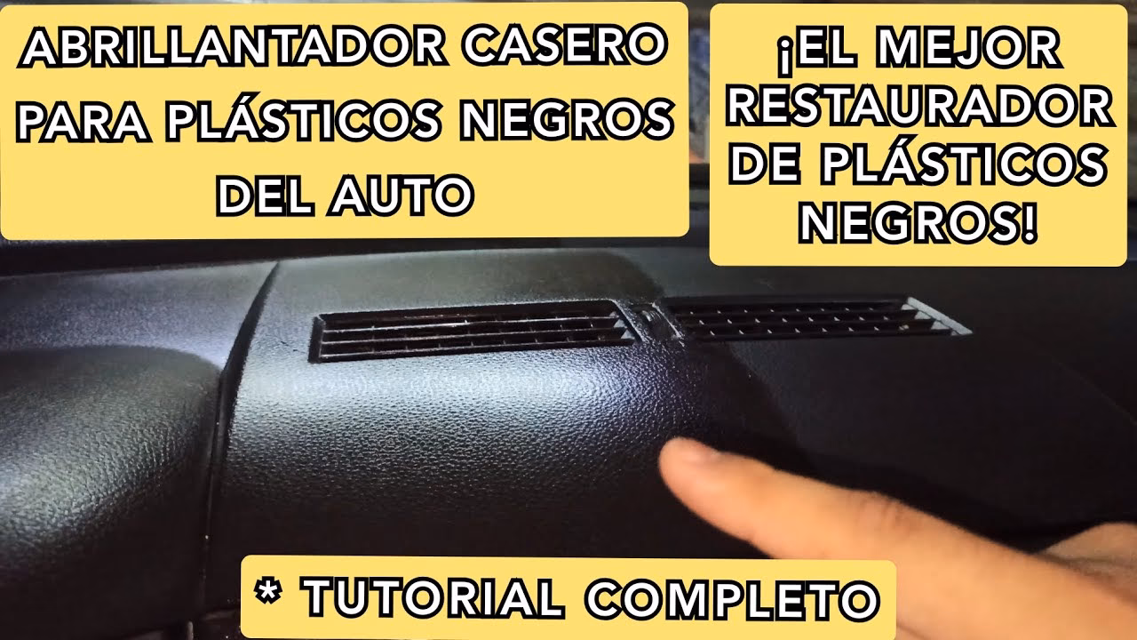 ¿Cómo darle brillo a un plástico negro?
