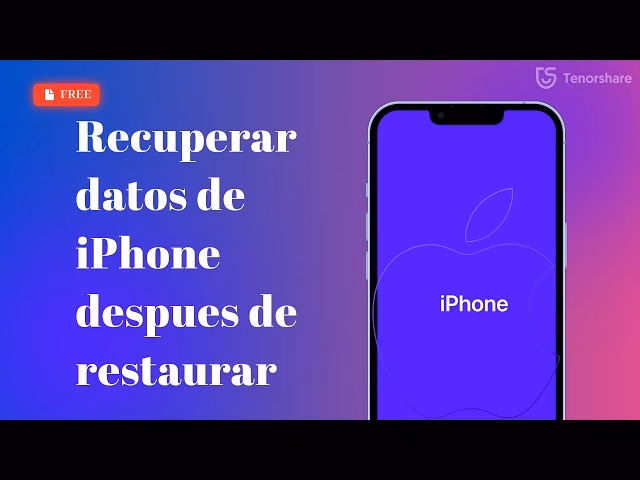 ¿Cómo recuperar archivos después de una restauración de fábrica iPhone?