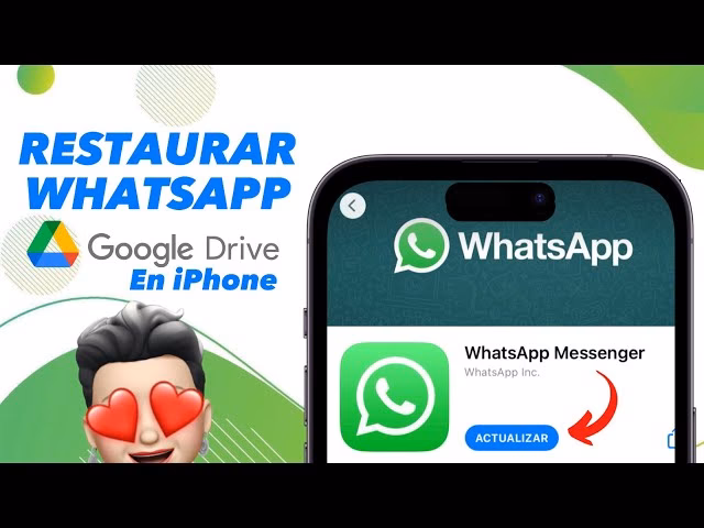¿Cómo puedo recuperar una copia de WhatsApp de Google Drive en mi iPhone?