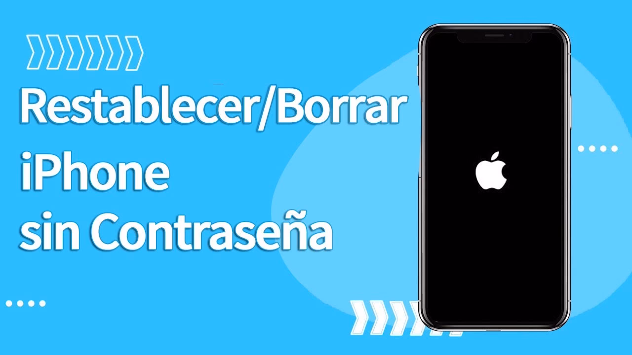 ¿Cómo restablecer de fábrica un iPhone sin contraseña?