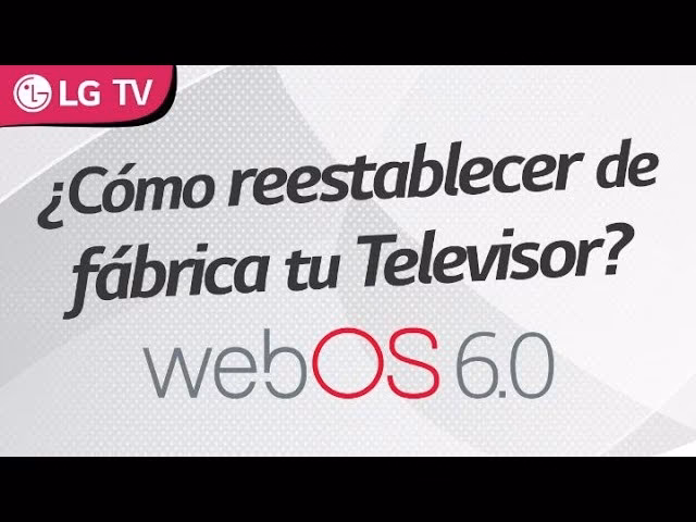 ¿Cómo restablecer mi Smart TV a modo de fábrica?