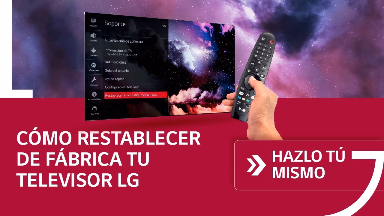 ¿Cómo resetear un LG a modo de fábrica?