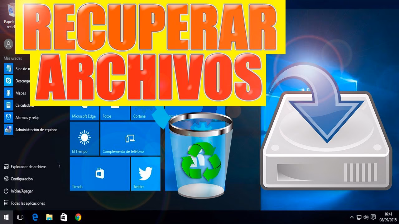 ¿Cómo recuperar archivos borrados que no están en la Papelera Drive?