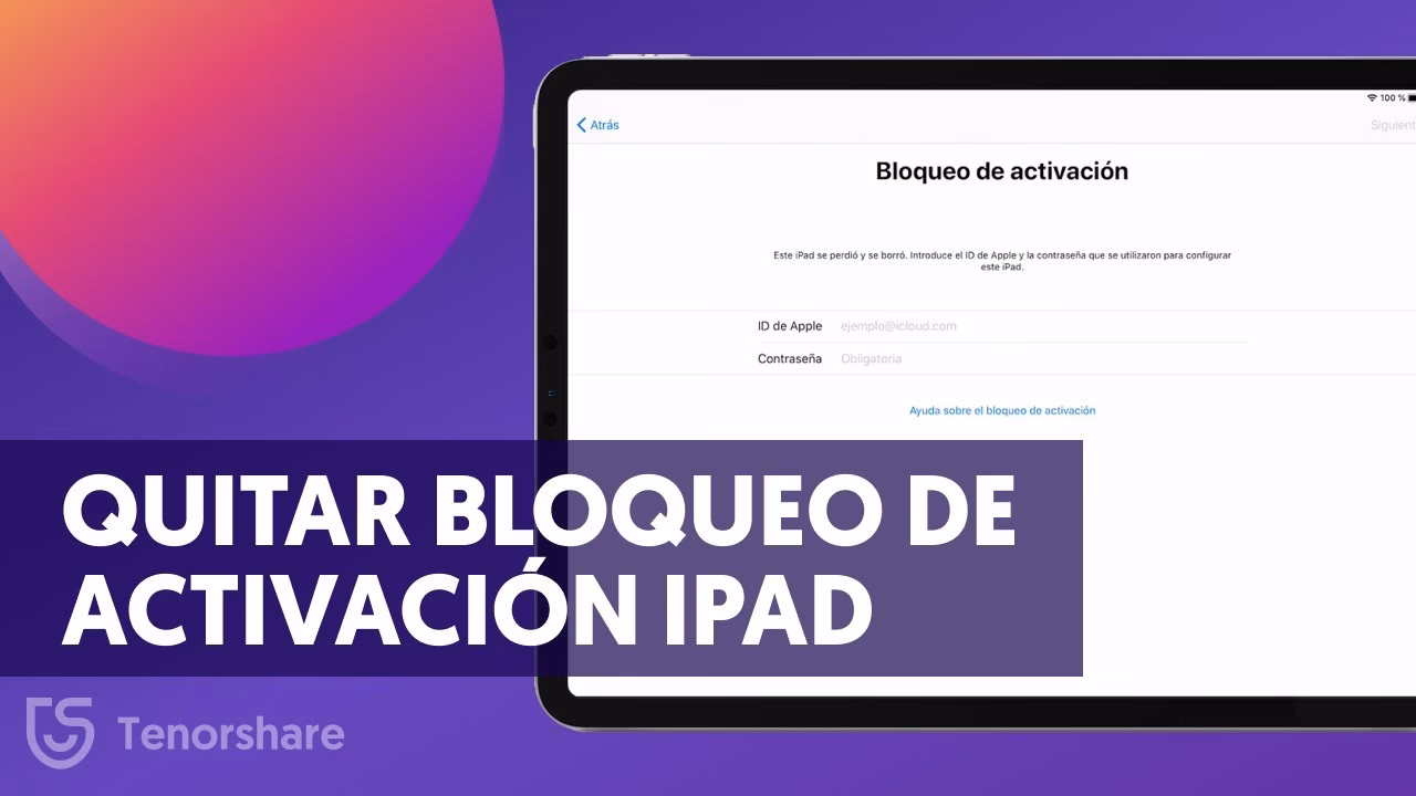 ¿Cómo quitar el bloqueo de activación?