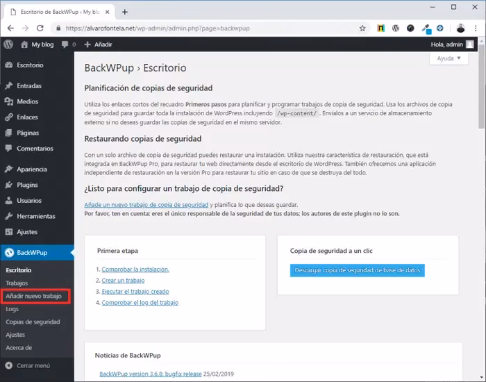 ¿Cómo obtener una copia de seguridad de un sitio web de WordPress?