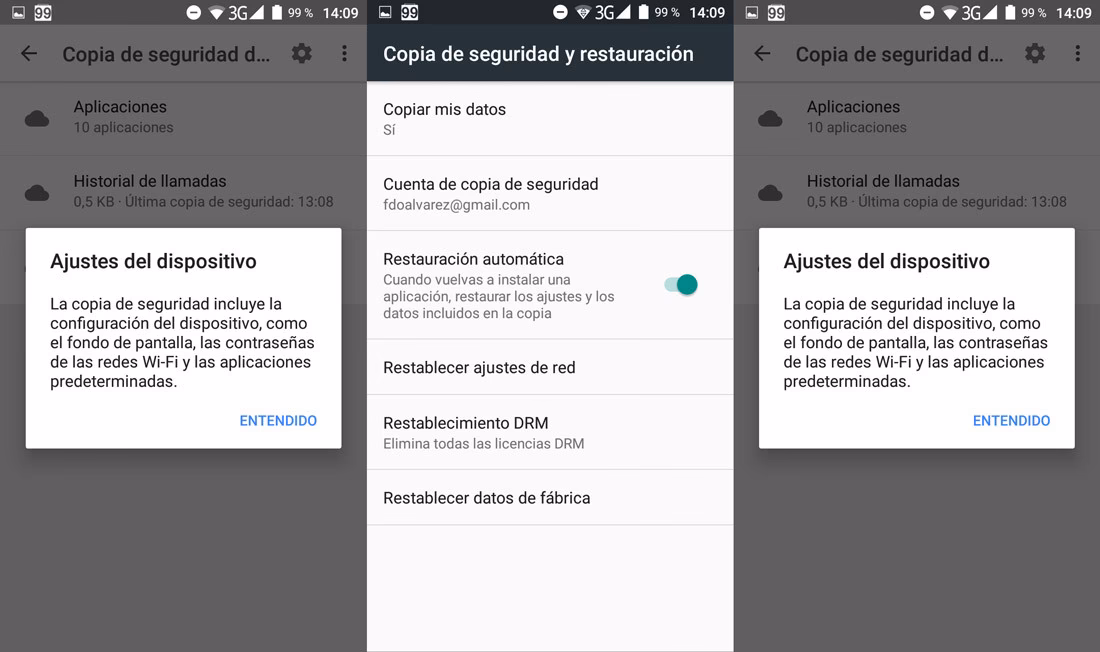 ¿Cómo puedo restaurar una copia de seguridad desde Google Drive?