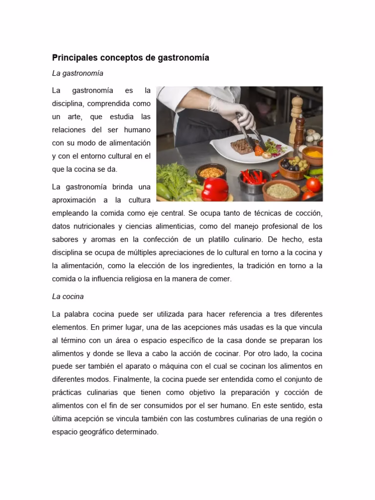 ¿Qué es gastronomía de autor?
