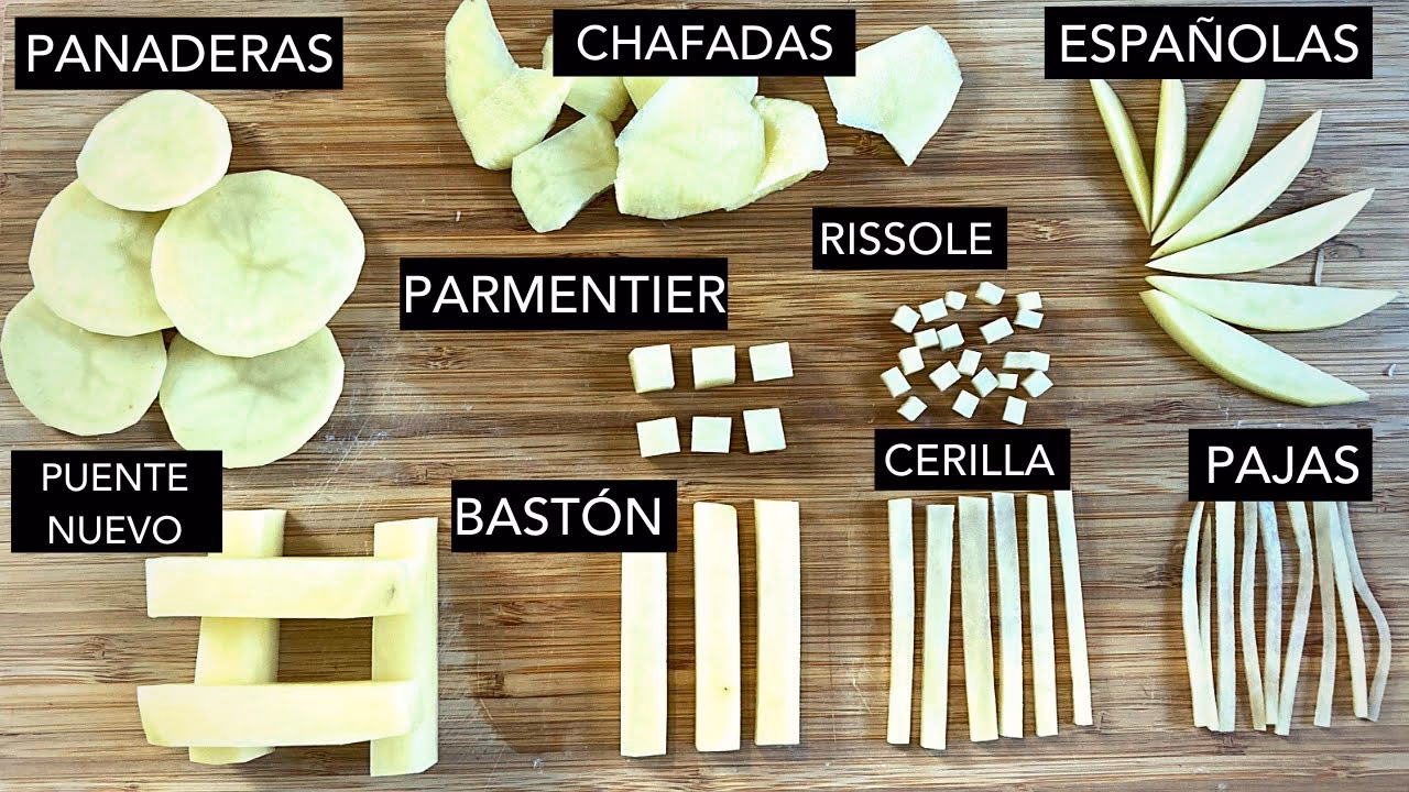 ¿Cómo se llama el corte de la papa?