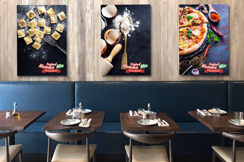 ¿Cómo organizar unos cuadros en una pared?