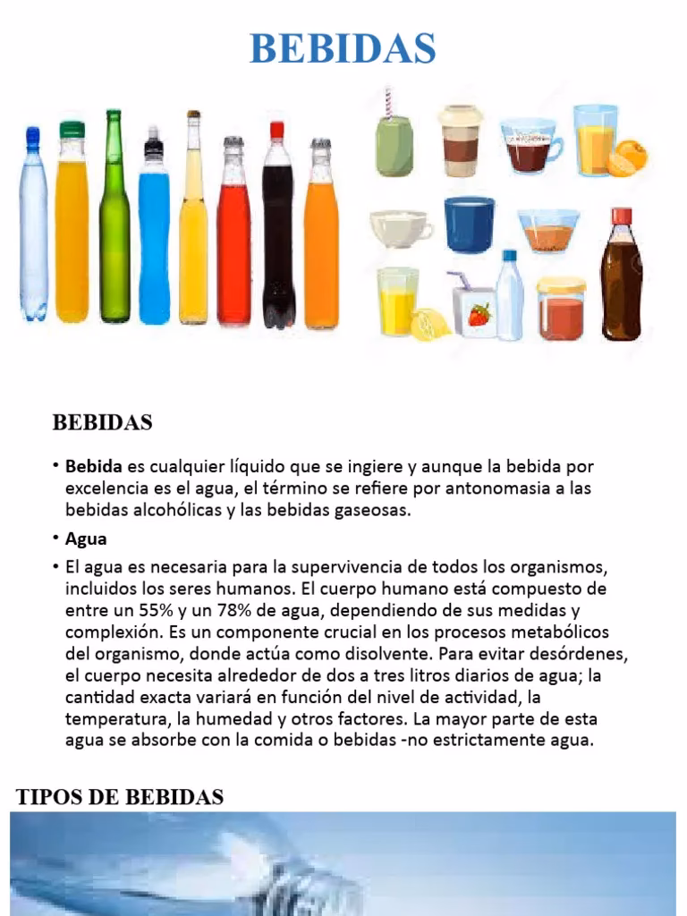 ¿Qué se considera bebida?