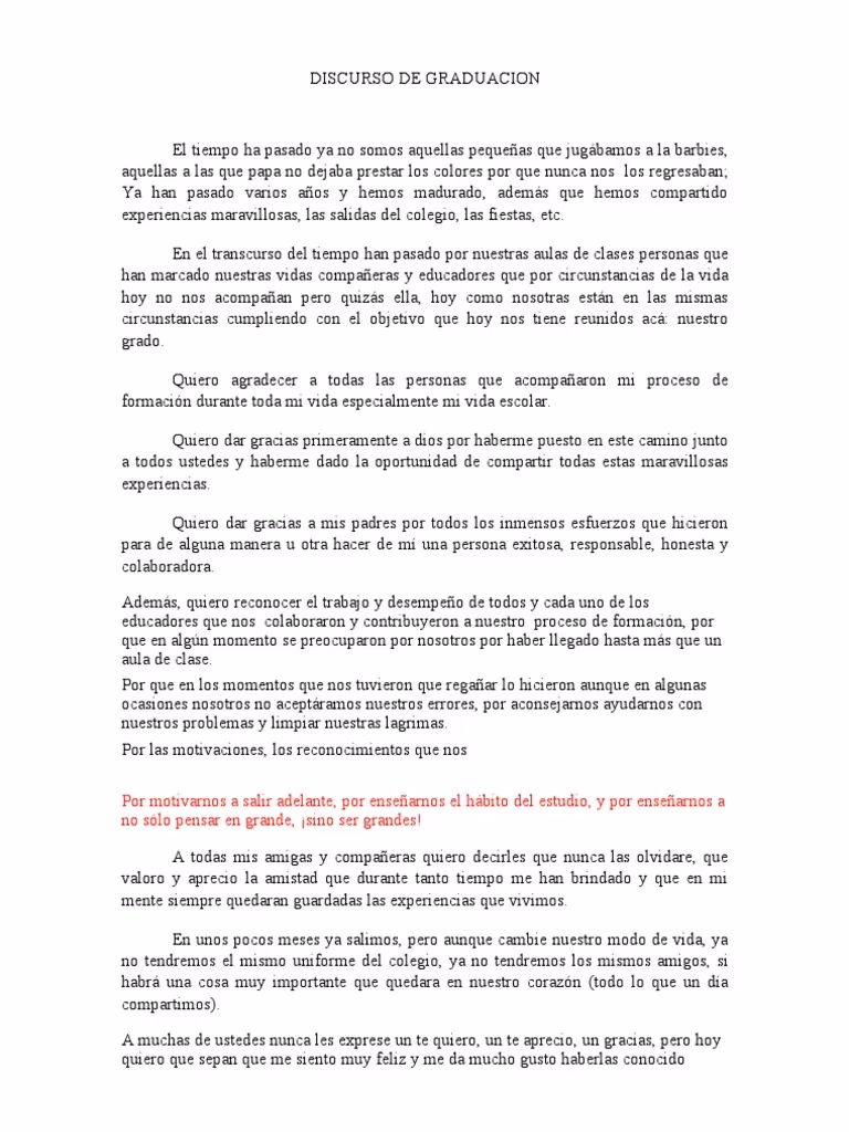 ¿Qué puedo decir en un discurso de graduación?