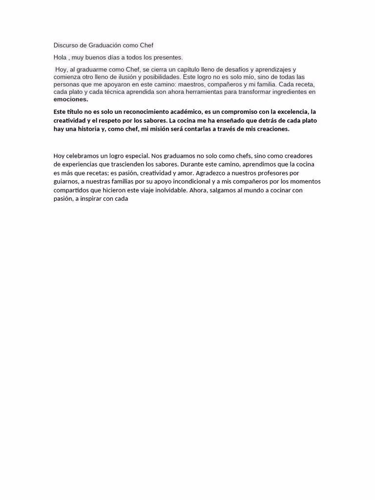 ¿Cuál es un buen comienzo para un discurso de graduación?