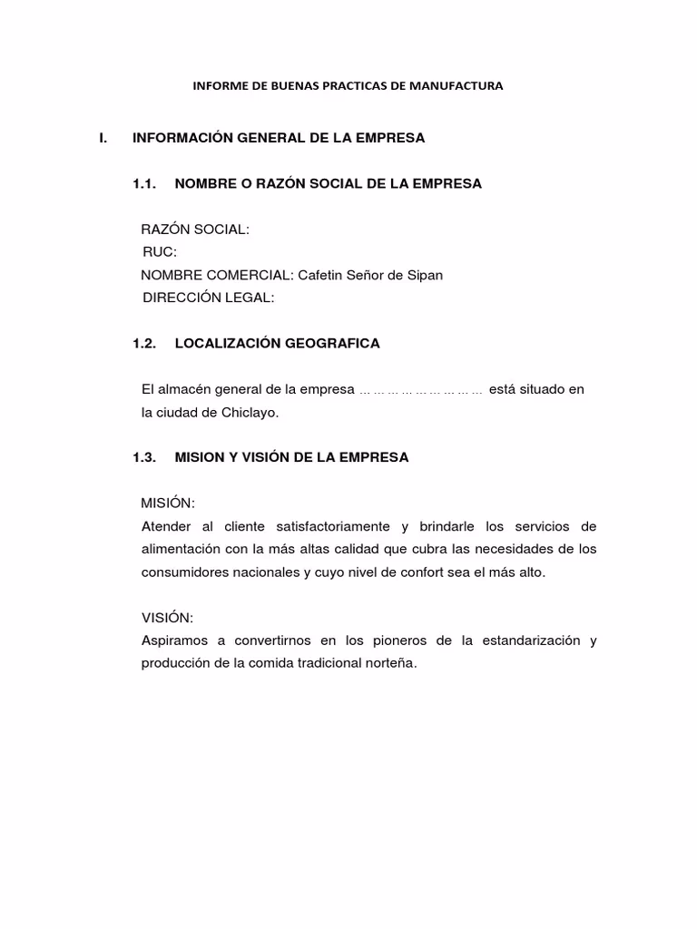 ¿Cómo hacer un informe en un restaurante?