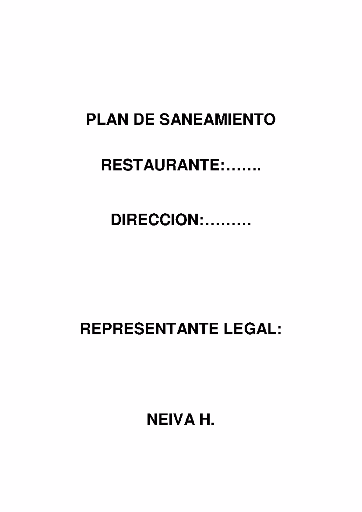 ¿Cómo se hace un plan de saneamiento básico?