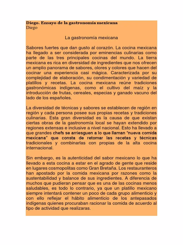 ¿Qué importancia tiene la gastronomía mexicana?