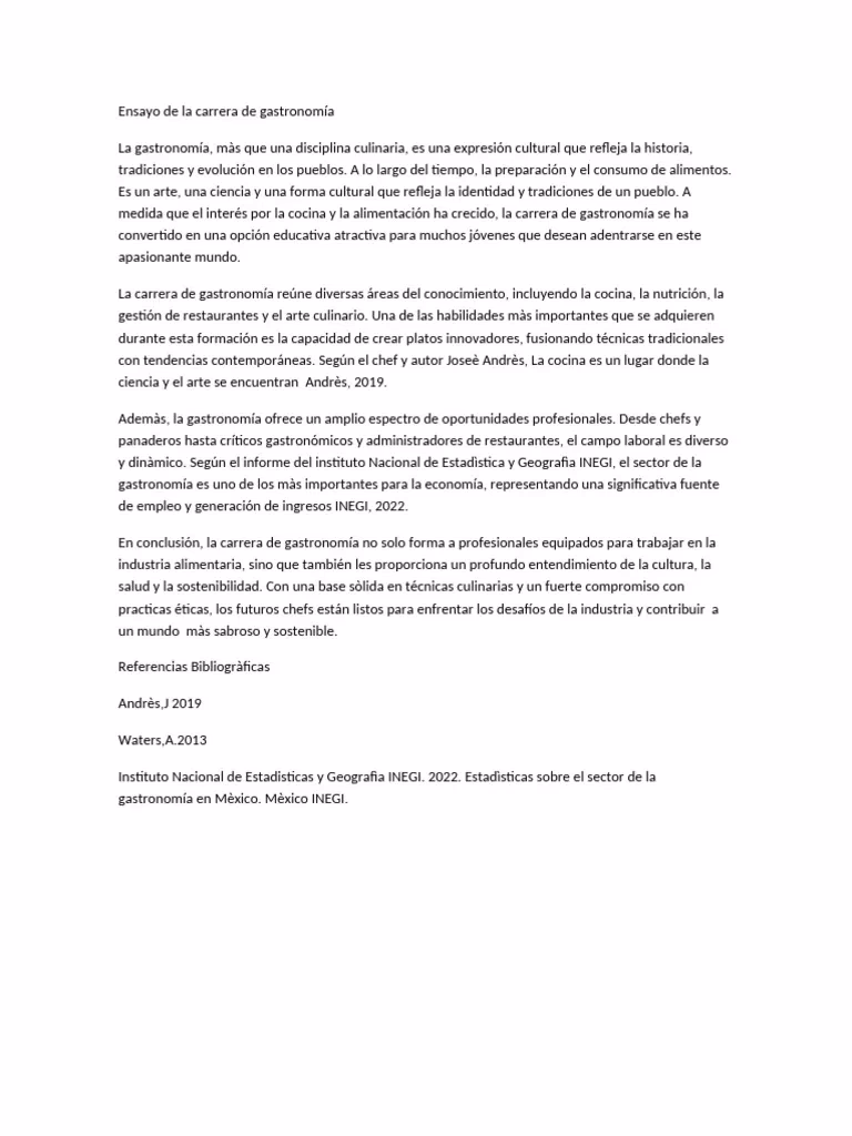 ¿Cómo escribir un ensayo para la escuela culinaria?