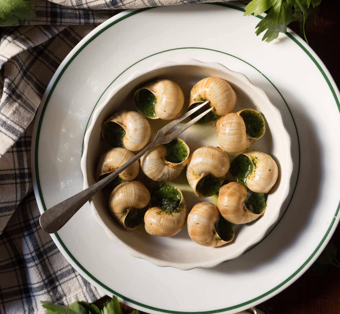¿Qué llevan los escargots?