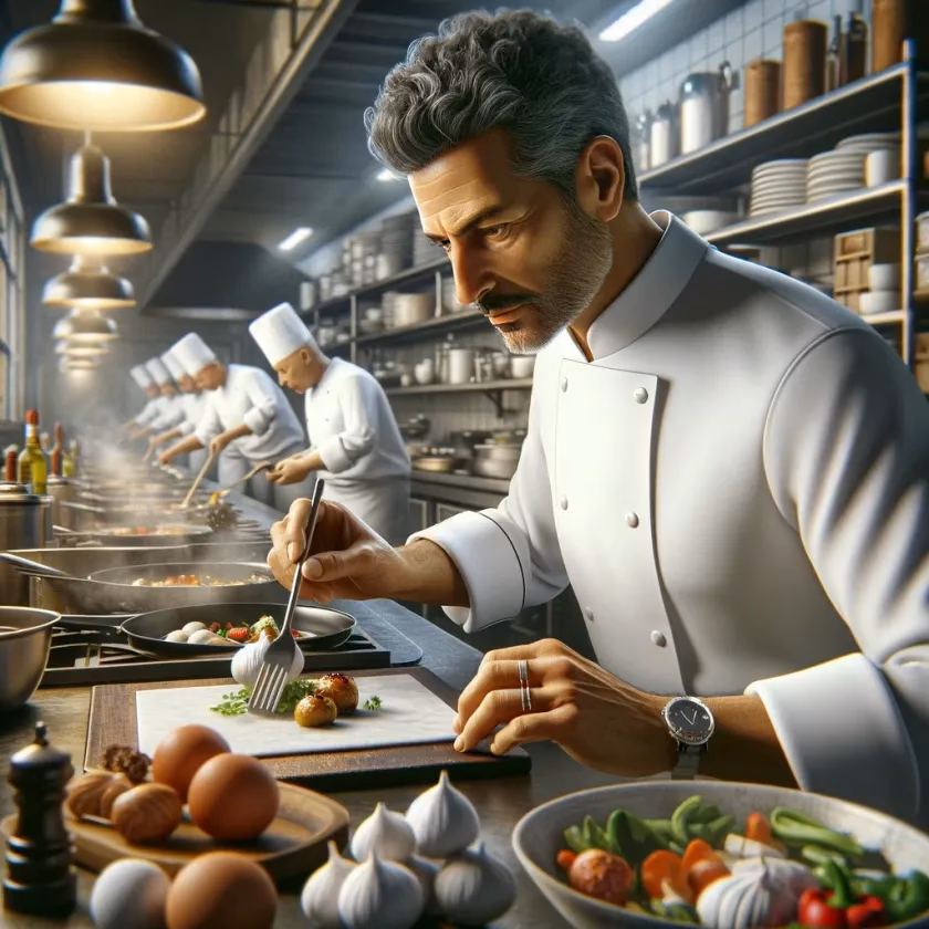 ¿Cuáles son las funciones de un cocinero de preparación en un restaurante?