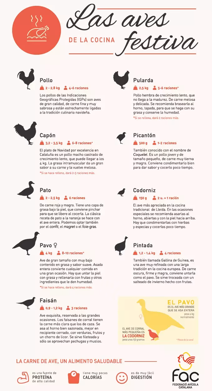 ¿Qué son las aves de corral y cuál es su uso en la cocina?