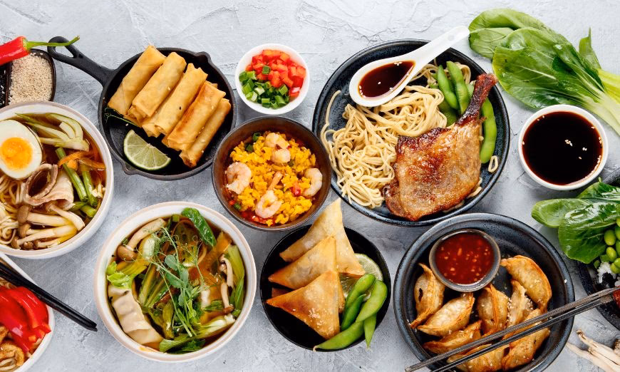 ¿Qué platos se comen en Asia?