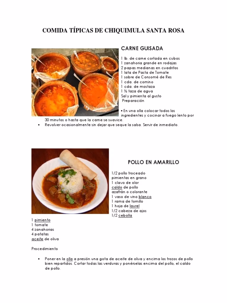 ¿Cuál es la comida típica de Santa Rosa de Cabal?