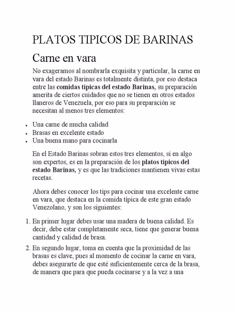 ¿Cuál es el dulce típico de Barinas?