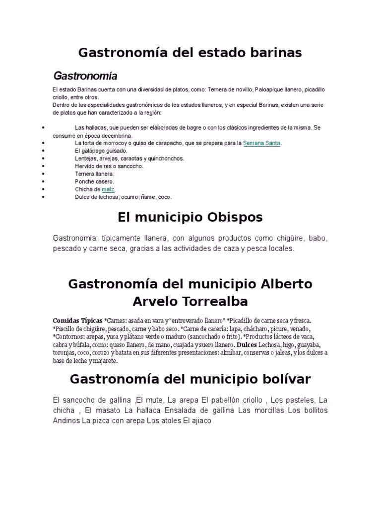 ¿Qué es lo más emblemático del estado Barinas?