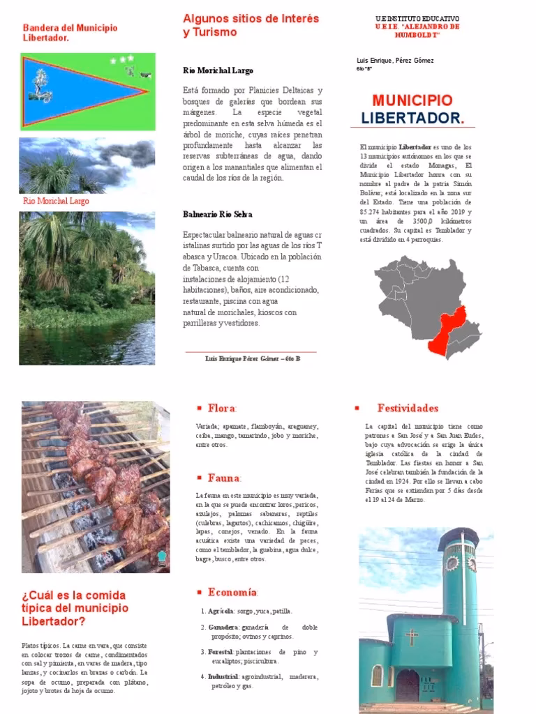 ¿Cuál es la comida típica del municipio Libertador?