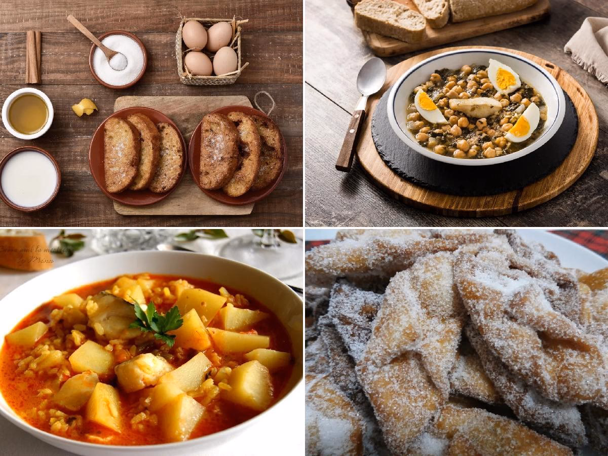 ¿Cuáles son los 7 platos tradicionales de Semana Santa?