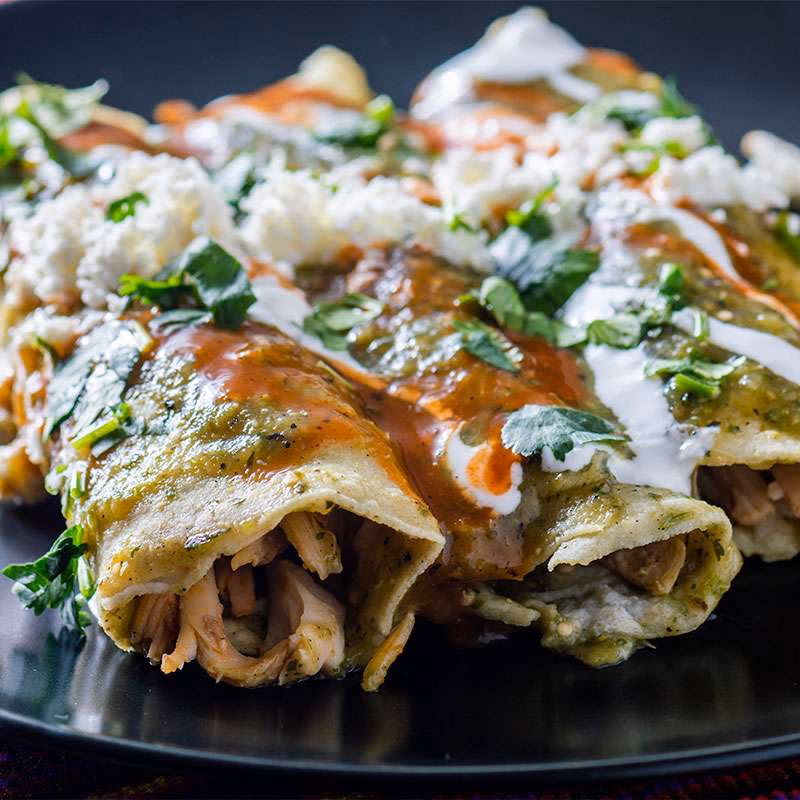 ¿Cómo se preparan las enchiladas?