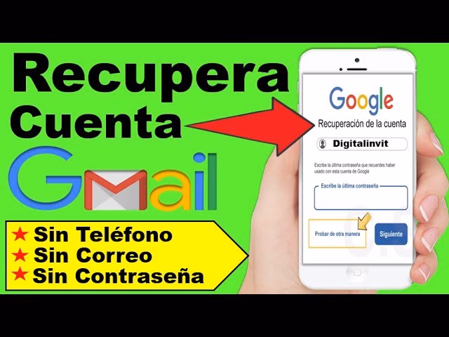 ¿Cómo recuperar tu cuenta de Gmail sin saber tu contraseña?