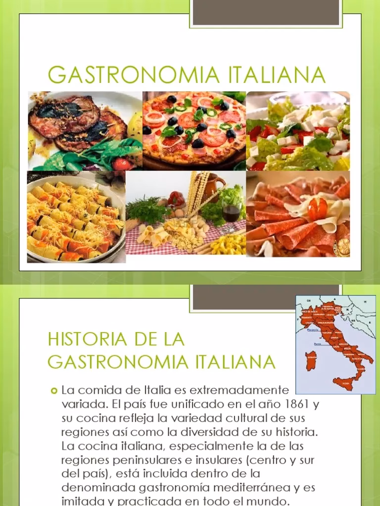 ¿Cuál es la historia de la gastronomía italiana?