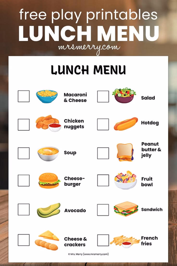 ¿Qué menús son buenos para los niños?